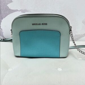 Michael Kors Blue and Gray Women's Bag